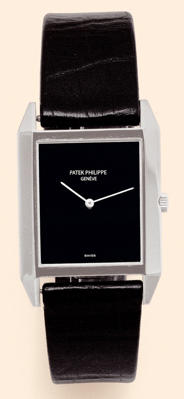 Patek Philippe Co., Geneve, No. 1167879, case No. 2688878, Ref. 3572. Made circa 1970. Fine, thin, rectangular 18K white gold gentleman's wristwatch.