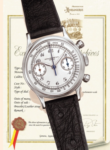 Stainless Steel Ref. 1463 - Breguet numerals.Patek Philippe Cie, Gen