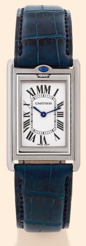 R_versible Basculante.Cartier Paris, Tank R_versible.Basculante, No.096/.365, Ref. 2405. Made in a limited edition.of 365 examples in 2000..Fine and unusual, rectangular, stainless.steel gentleman's quartz wristwatch.with cabriolet system and a.stainless 