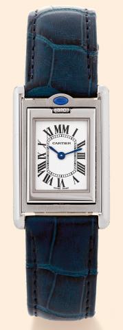 R_versible Basculante.Cartier Paris, Tank - R_versible.Basculante, No..085/365, Ref. 2386. Made in a limited.edition of 365 examples in 2000..Fine and unusual, rectangular, stainless.steel lady's quartz wristwatch with.cabriolet system and a stainless ste