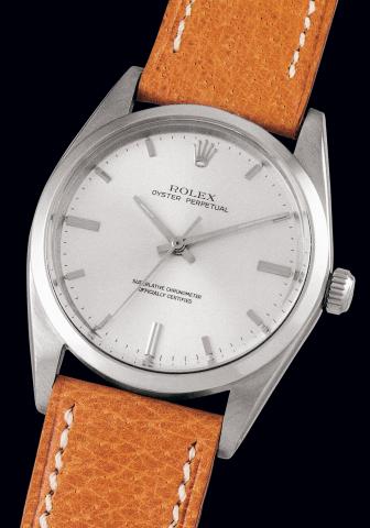 Ref. 1018.Rolex, Oyster Perpetual.Superlative.Chronometer, Officially Certified, Ref..1018. Case No. 1591267. Made in 1967..Fine, center seconds, self-winding, waterresistant.tonneau-shaped, stainless steel.gentleman's wristwatch with late stainless.steel