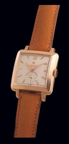 Ref. 4645, Pink Gold So-Called Cioccolatone.Rolex, Perpetual, Chronometer Officially Certified, Ref. 4645..Case No. 614670, stamped with No. 13 representing this watch