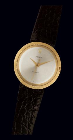 Ref. 9919 Yellow Gold.Rolex, Precision, Ref. 9919..Case No 1367693. Made in 1966..Fine and rare, thin and elegant.water-resistant 18K yellow gold gentleman