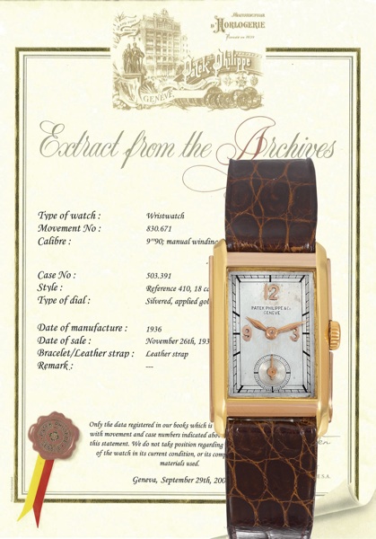 Pink and Yellow Gold Ref 410.Patek Philippe Cie, Gen