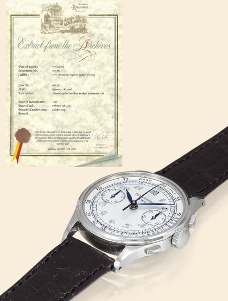 Stainless Steel, Ref. 130 Breguet Numerals.Patek Philippe Co., Gen