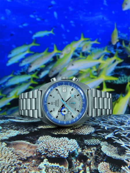 SEAMASTER CHRONOGRAPH Omega, Seamaster Automatic, Seamaster , No. 35593947, Ref. ST 176.007. Sold.on September 13, 1979..Fine and rare, tonneau-shaped, self-winding, water-resistant, stainless steel gentleman`.s wristwatch with round button chronograph, 1