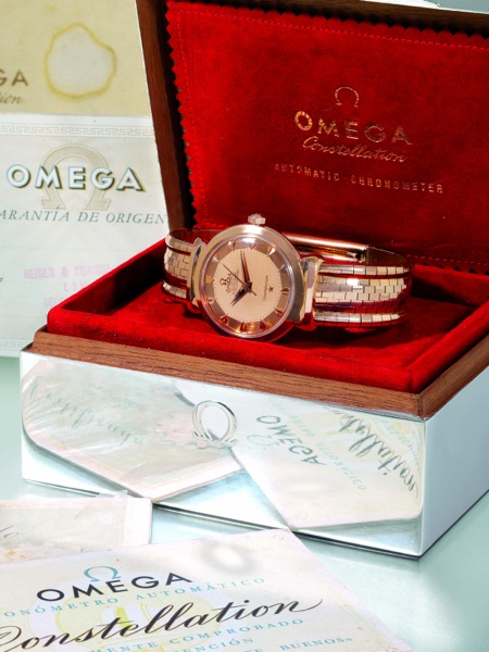PINK CONSTELLATION GRAND LUXE Omega, Constellation, Chronom