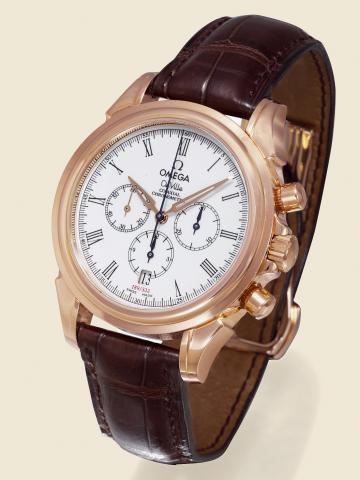 DeVille - Co-Axial Escapement, Chronometer, Automatic.Omega, DeVille - Co-Axial Escapement, Chronometer, Automatic.No. 189/333, Ref. 64432032. Made in a limited edition.of 333 pieces in 2003..Very fine, oversized, self-winding, water-resistant, 18K pink g
