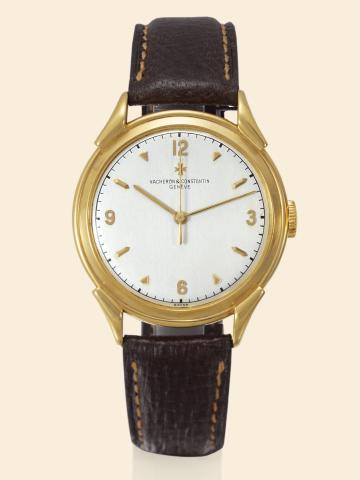 Ref. 4538 Yellow Gold Center Seconds.Vacheron Constantin, Geneve.No. 515165, case No. 337829, Ref. 4538..Made in 1962..Fine and rare, large, center-seconds, 18K yellow gold gentleman's.wristwatch.