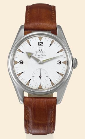 Ranchero.Omega, Ranchero, 30 mm, No. 17770669.Ref. CK 2990-1. Made circa 1959..Fine and rare, water-resistant, stainless steel gentleman`s.wristwatch..To be sold without reserve