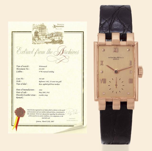 Ref 1482, Pink Gold Fancy Lugs.Patek Philippe Co, Gen