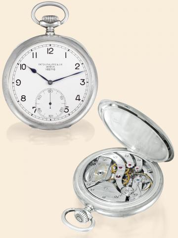 Silver Lever Chronometer Deck Watch._ Guillaume Balance.Patek, Philippe Cie., Gen