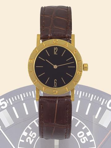 Bulgari, Ref. A 5005. Made in the 1990s..Fine, 18K yellow gold gentleman's quartz wristwatch..To be sold without reserve