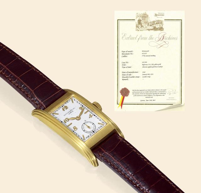 Ref. 514, Yellow Gold Curved.Patek Philippe Co., Gen