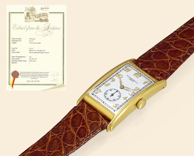 Ref. 433, Yellow Gold Curved.Patek Philippe Co., Gen
