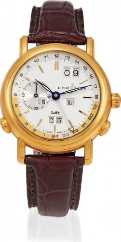 Gold Perpetual Calendar GMT.Ulysse Nardin, Locle Gen