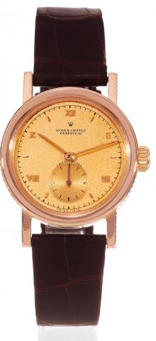 Pink Gold Coin-Edge Empire.Rolex, Oyster Perpetual Chronom