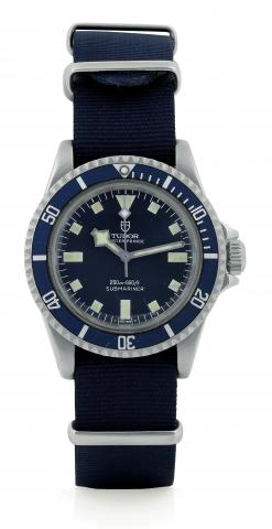 Ref. 94010, Marine Nationale.Tudor, Oyster Prince Submariner, 200m/ 660ft, Ref. 94010, case made by Rolex, Geneva. Made in.the 1980s..Fine, center seconds, self-winding, water resistant to 200 m, stainless steel diver