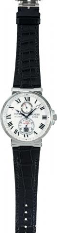 160th Anniversary.Chronometer Wristwatch.Barometer Set.Ulysse Nardin, Le Locle, Suisse, 160th.Anniversary Certified Chronometer.No. 12/160, Ref. 269-65. Made in a limited.edition of 160 examples to celebrate the.160th Anniversary of Ulysse Nardin in 2006.