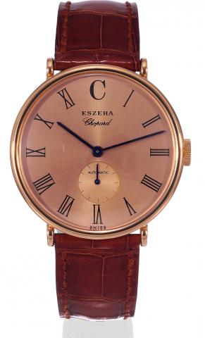 Eszeha.100 Jahre Karl Scheufele.Chopard, Eszeha _ 100 Jahre Karl.Scheufele 1904-2004, No. 20/100, Ref..16/1904. Made in a limited edition of.100 pieces in 2004 to celebrate the.100th anniversary of the Karl Scheufele.Company..Fine and elegant, self-windin