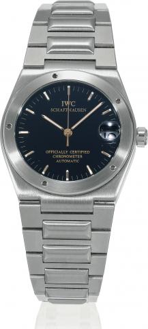 Ingenieur.International Watch Co., Schaffhausen.Ingenieur, Officially.Certified Chronometer, Automatic, movement.No. 2583660, case No. 2544338.Ref. 3521. Sold on May 7th, 1994..Fine, tonneau-shaped, center seconds.self-winding, water-resistant, anti-magne