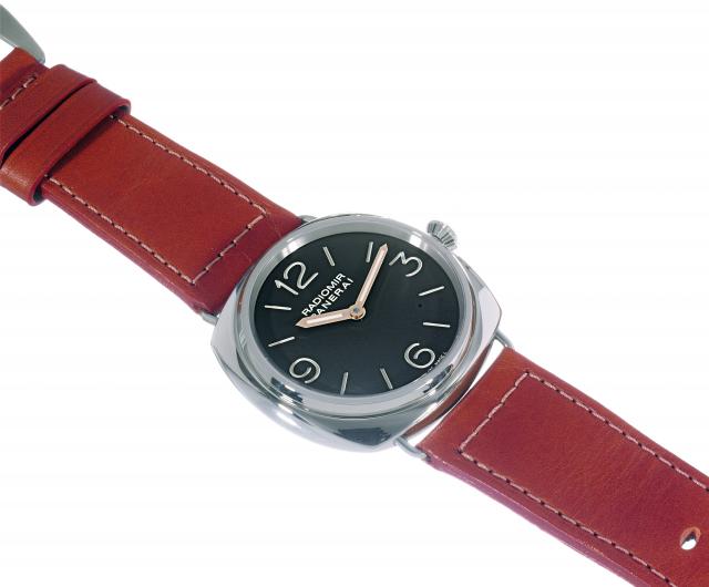 PAM 232, 1938.Officine Panerai, Firenze 1860, Radiomir - 1938, No. I 0295/1938, case No. BB1215091, Ref. OP 6659. Made in a.limited edition of 1938 examples in 2006, sold on July 12th, 2007..Fine, large, cushion-shaped, water-resistant, stainless steel wr