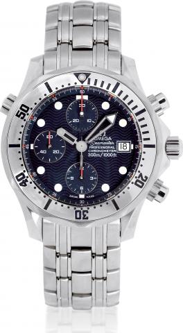 Seamaster Professional Chrono.Omega, Seamaster Professional, Chronometer, 300m / 1000ft, Ref. 25988000. Made in 2002..Fine, self-winding, water-resistant, stainless steel diver