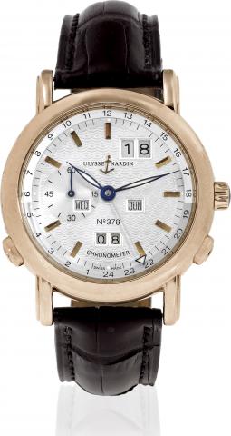 Pink Gold Perpetual Calendar - GMT.Ulysse Nardin, Locle Gen