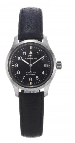 Lady Mark XII.International Watch Co., Schaffhausen, Mark XII - Die.Fliegeruhr, Automatic, case No. 2615561, Ref. 4421. Made in.the 1990s..Fine, center-seconds, self-winding, water resistant, antimagnetic.stainless steel lady