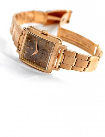 Ref. 4645, 14K Pink Gold Cioccolatone.Rolex, Perpetual, Chronometer Officially Certified, Ref. 4645. Stamped No. 6, the production number within this.reference. Made in the late1940
