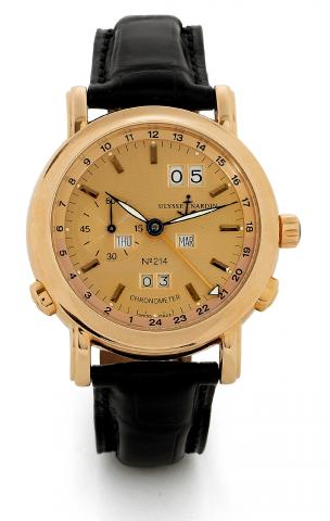 Pink Gold Perpetual Calendar - GMT.Ulysse Nardin, Locle Gen