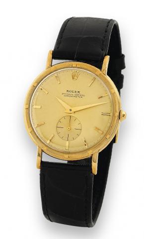 Ref. 4325, Metropolitan.Rolex, Officially Certified Chronometer, Ref. 4325..Made in the 1940s..Fine and rare, yellow gold and stainless steel wristwatch with.an 18K yellow gold Rolex buckle.