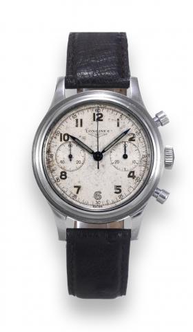 Cal 30CH, Retour en Vol.Longines, Chronograph, movement No. 9788427.case No. 64744, Ref. 67. Made in the 1940