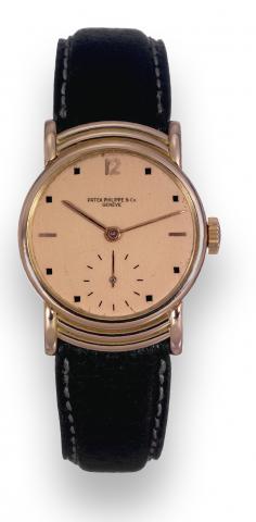 Ref. 540, Monochrome Pink Stepped.Lugs and Square Enamel Indexes.Patek Philippe Co, Gen