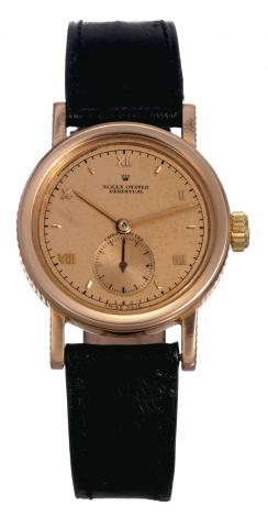 Pink Gold Coin-Edge Empire.Rolex, Oyster Perpetual Chronom
