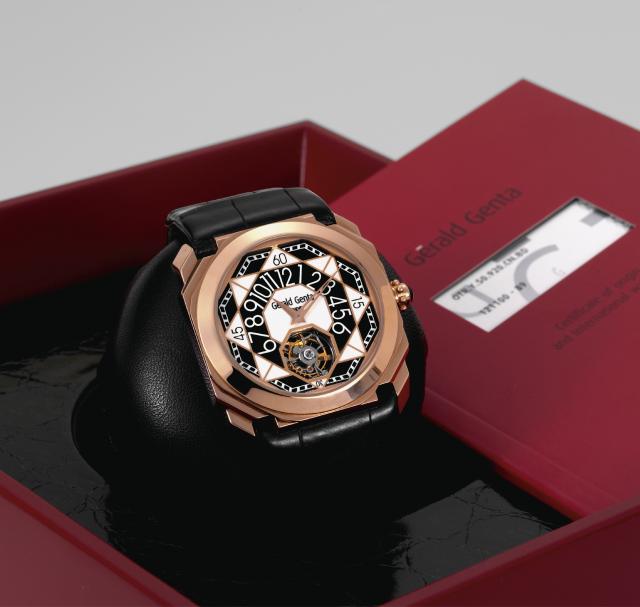 Pink Gold Octo Tourbillon Retrograde Hours.G_rald Genta, Gen