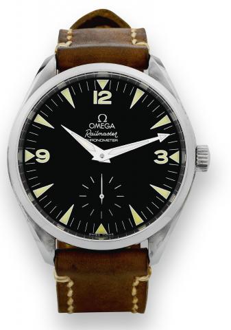 Railmaster Chronometer XXL.Omega, Railmaster - Chronometer, Seamaster - Aqua Terra, No. 80799575, Ref. ST 127.1110. Made in 2004..Fine and rare, large, water resistant to 150 m, stainless steel wristwatch.
