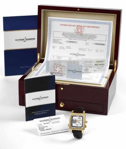 Quadrato Perpetual Calendar - GMT.Ulysse Nardin, Locle Gen