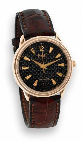 Pink Gold Chronometer.Piaget Gen