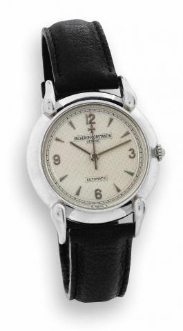 Ref. 48003 Platinum.Vacheron Constantin, Geneve, Automatic, No..836229, case No. 647273, Ref. 48003. Made circa 1996..Fine and rare, self-winding, center seconds, platinum wristwatch.with a platinum Vacheron Constantin buckle.