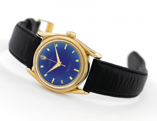 Rolex Ref. 6102 Blue Enamel Dial 