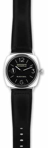 Panerai Radiomir Radiomir -.Black Seal Ref. 6603.Officine Panerai, Firenze 1860, Radiomir - Black Seal.No. G 1073/1500, Ref. OP 6603. Made in a limited edition.of 1500 examples in 2004..Fine, large, cushion-shaped, water-resistant to 100 m..stainless stee