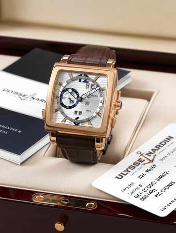 Ulysse Nardin pink Gold Perpetual.Calendar - GMT.Ulysse Nardin, Locle Gen