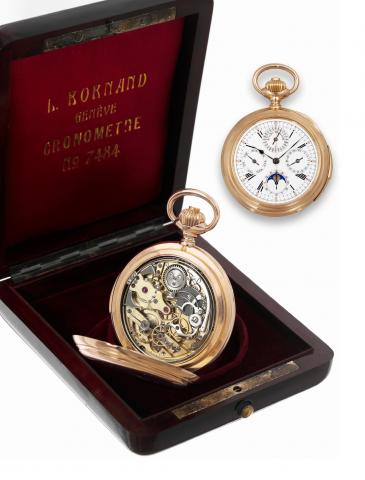 Louis Bornand Minute-Repeating.Perpetual Calendar Chronograph.Louis Bornand, Gen