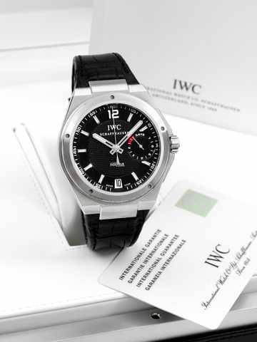 IWC Big ingenieur.International Watch Co., Schaffhausen, Big Ingenieur, 7 Days.Power Reserve, case No. 3230295, Ref. 5005. Made in 2007..Fine, large, tonneau-shaped, center seconds, self-winding.water-resistant, anti-magnetic, stainless steel wristwatch w