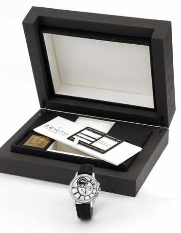 Zenith Grande Chronomaster XXT Tourbillon.Zenith, Grande Chronomaster XXT Tourbillon El Primero, Millesime 2006, No. 21/50, Ref. 65 1260 4005. Made in a limited.edition of 50 examples in 2006..Very fine, very large, self-winding, water-resistant, 18K whit