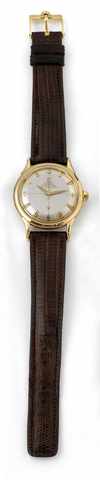 Omega Ref. 2652 - Yellow Gold - Constellation.Omega, Automatic, Chronometer, Officially Certified, No. 12480418, case No. 11065809, Ref. 2652 SC. Made.circa 1955..Fine, center seconds, self-winding, water resistant, 18K yellow gold wristwatch with an 18K 
