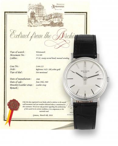 Patek Philippe White Gold 3423.Patek Philippe, Gen