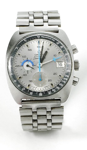 Omega - Steel - Seamaster.Omega, Automatic, Seamaster, No. 34251552, Ref. 176.007. Made circa 1972..Fine and rare, tonneau-shaped, self-winding, water-resistant, stainless steel diver's wristwatch with round button.chronograph, registers, tachometer, date