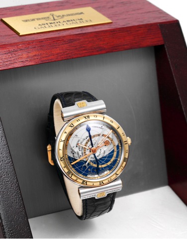Ulysse Nardin, Astrolabium Galileo Galilei.Ulysse Nardin, Locle, Suisse, Astrolabium Galileo Galilei, No. 054, Ref. 972-22. Made in the 1990's..Very fine, rare and unusual, astronomic, self-winding, water-resistant, 18K white and yellow gold wristwatch wi
